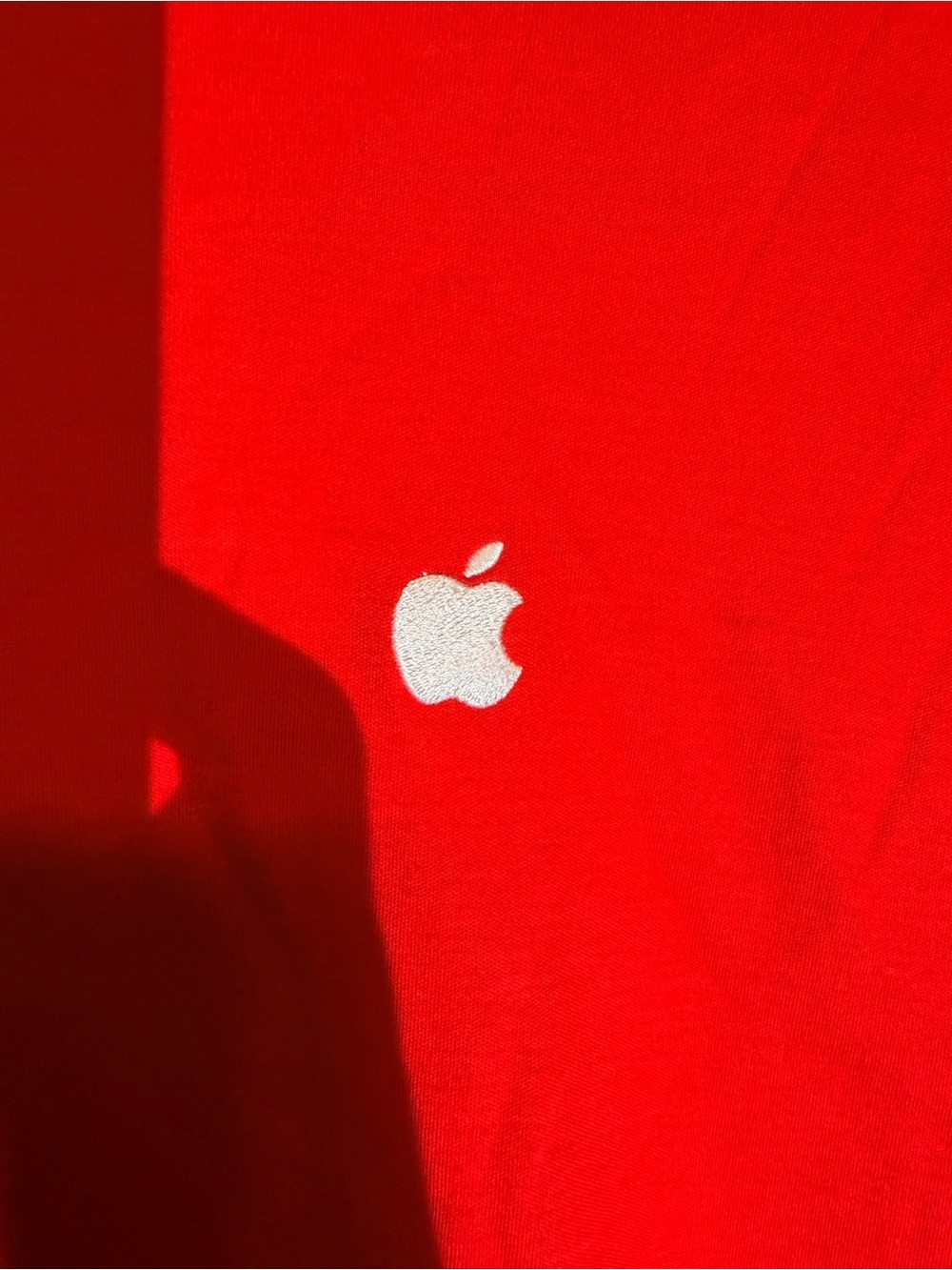 Apple Employee Logo Red T-Shirt – Women's Large - Picture 6 of 10